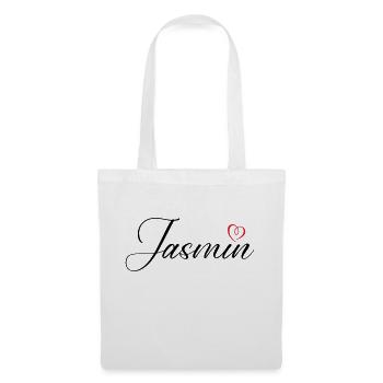Jasmin Name Heart - Tote Bag - white - Front