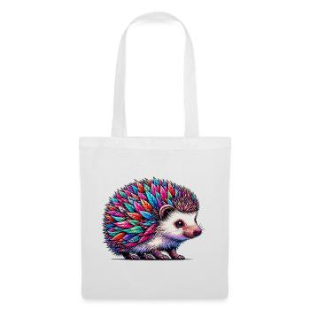 Hérisson - Sac en tissu - blanc - Devant