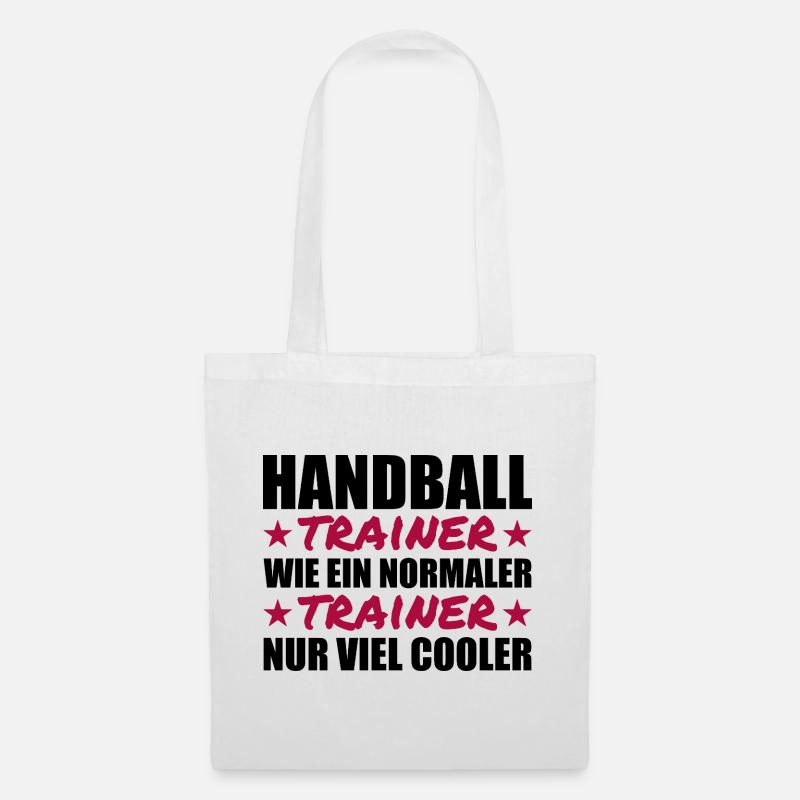 Handballtrainer sind viel cooler - Stoffbeutel - Weiß