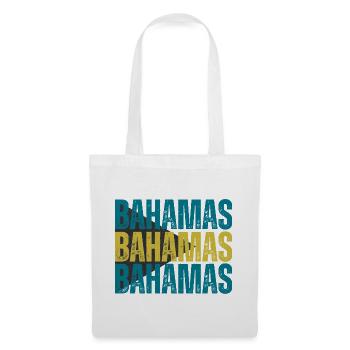 Bahamas Flag, I Love Bahamas - Tote Bag - white - Front