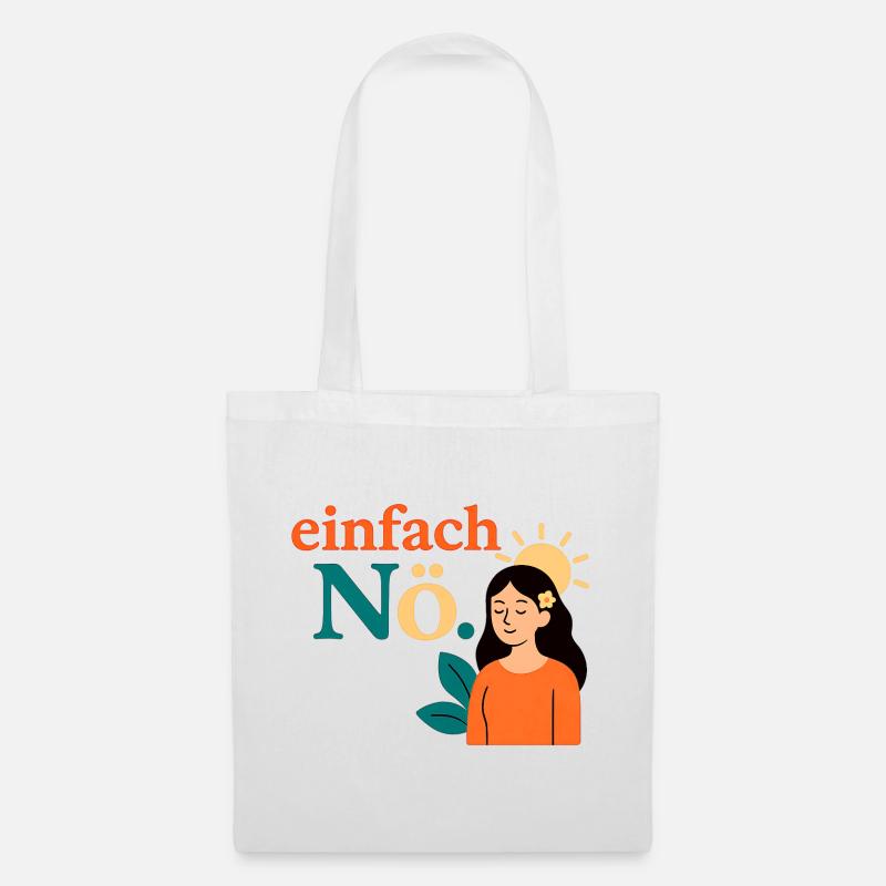 Just nope. Mindfulness Design - Tote Bag - white