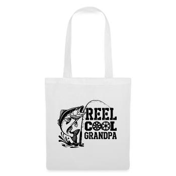 Fishing Angler Fisherman Fish, Reel Cool Grandpa - Tote Bag - white - Front
