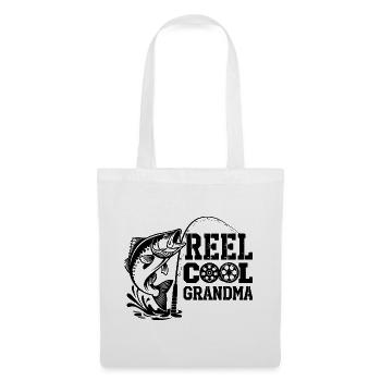 Pêcheur, pêcheur, pêcheur, poisson, moulinet, Cool, grand-mère - Sac en tissu - blanc - Devant