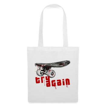 Skateboard - Sac en tissu - blanc - Devant