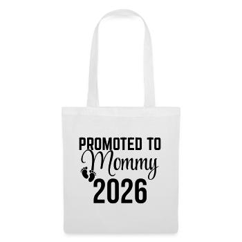 Promoted to Mommy 2026 – Mommy Design in the making - Tote Bag - white - Front