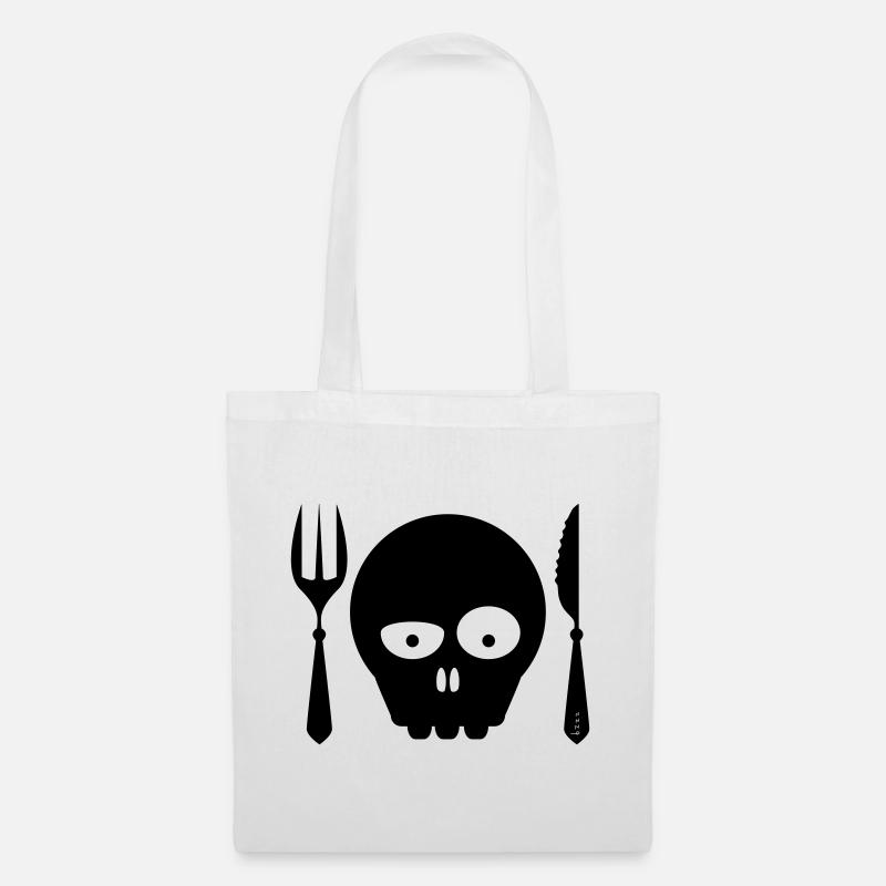 ENJOY_YOUR_MEAL-BON_APPETIT - Stoffbeutel - Weiß