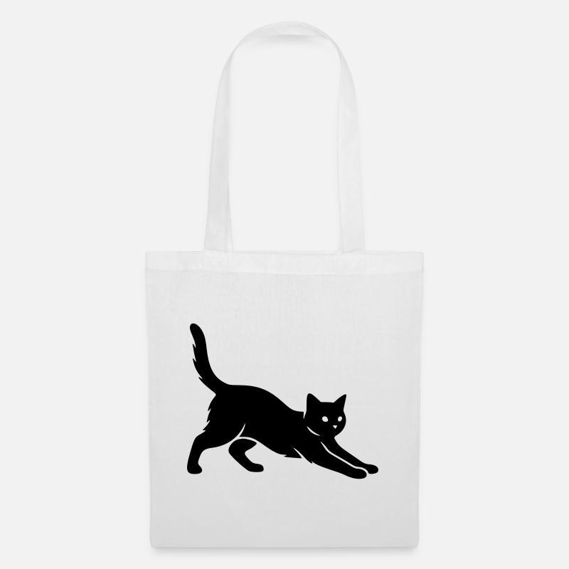 chat - Sac en tissu - blanc