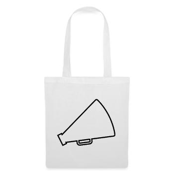Pom-pom girl du mégaphone - Sac en tissu - blanc - Devant