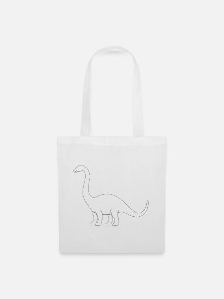 Brontosaurus - Stoffbeutel - Weiß