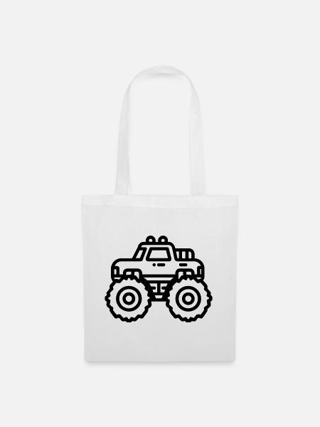 Monstertruck - Stoffbeutel - Weiß