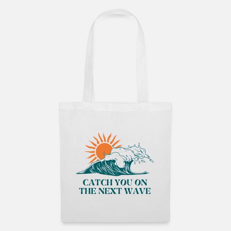 Next Wave Solar Surf Slogan - Tote Bag - white