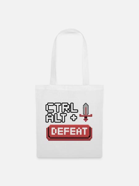 Strg Alt Entfernen Pixel Design - Stoffbeutel - Weiß