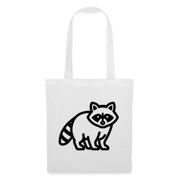 raccoon - Tote Bag - white - Front