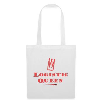 Logo de la Reine de la Logistique - Sac en tissu - blanc - Devant