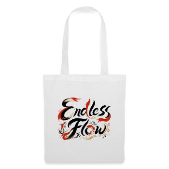 Endless Flow | Japanische Zen Kunst - Stoffbeutel - Weiß - Vorne