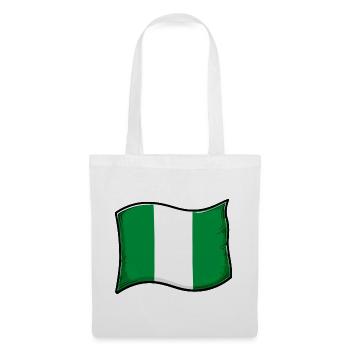 Nigeria Flag Graphic Print - Tote Bag - white - Front