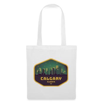 Calgary Skyline Gold - Stoffbeutel - Weiß - Vorne