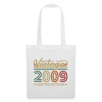 Vintage 2009 Limited Edition Geburtstag Retro - Stoffbeutel - Weiß - Vorne