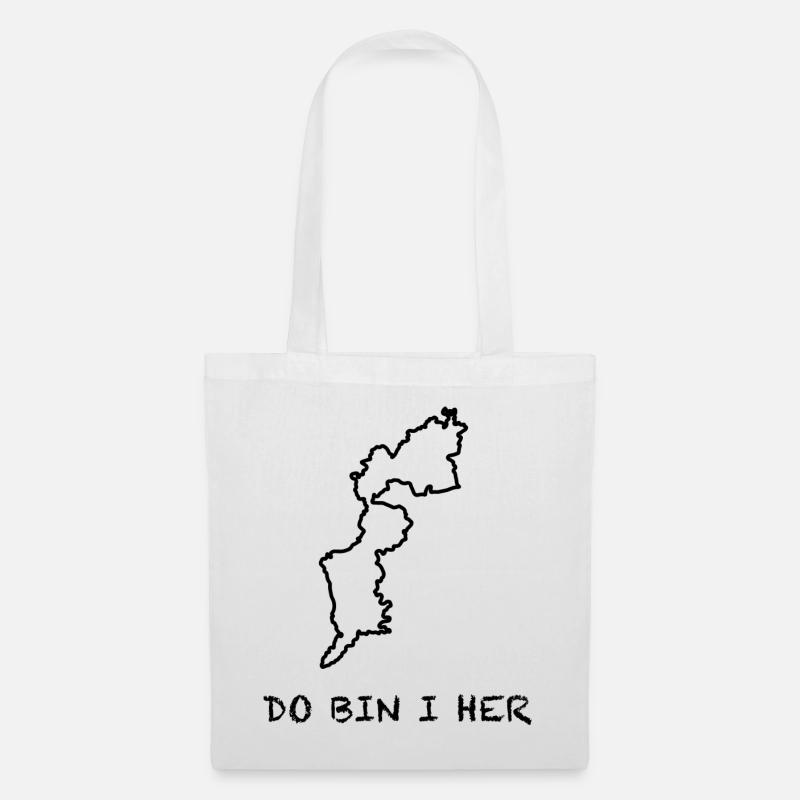 do bin i her -Burgenland - Stoffbeutel - Weiß