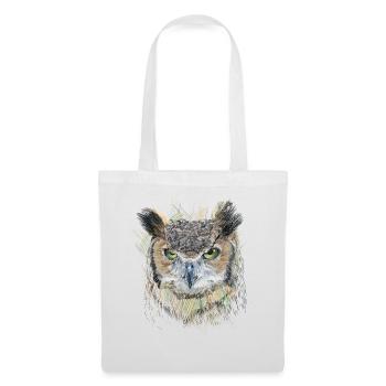 Owl - Tote Bag - white - Front
