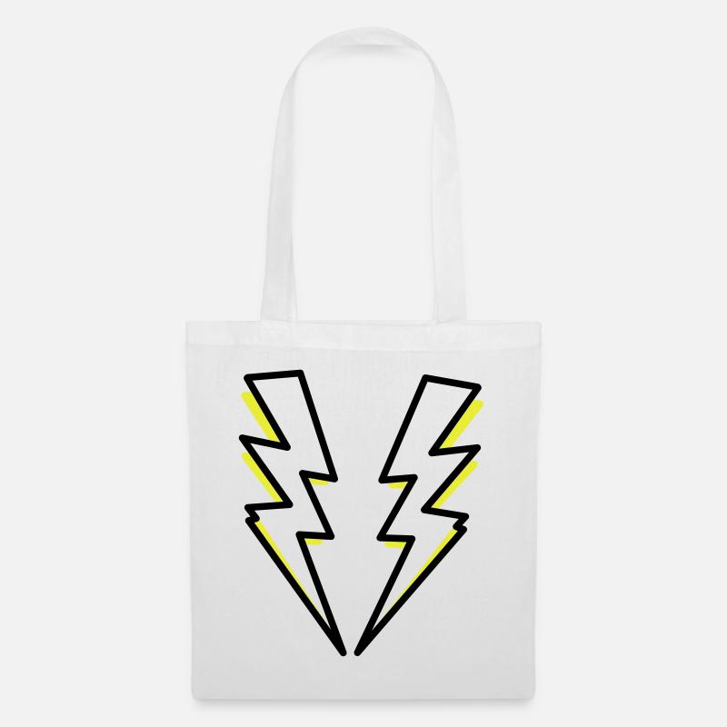 Foudre, flash, flash, - Sac en tissu - blanc
