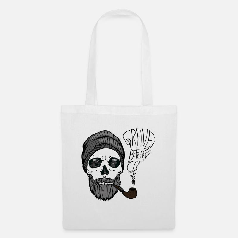 conception barbe - - Grave avant rasage 100% Bart - Sac en tissu - blanc