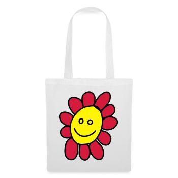 Ich bin eine Blume - Stoffbeutel - Weiß - Vorne