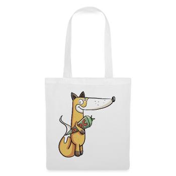 Schulkind Fuchs I Einschulung Erstklässler - Stoffbeutel - Weiß - Vorne