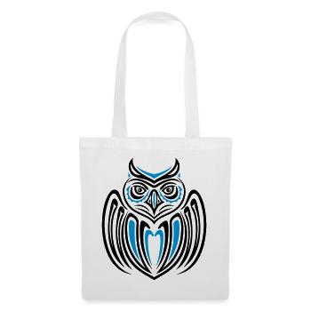 Large owl with wings in Haida Style. - Tote Bag - white - Front