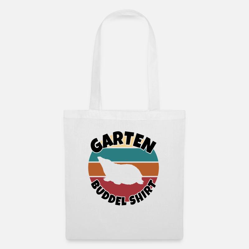 Garten Buddeln Maulwurf Gartenarbeit - Stoffbeutel - Weiß