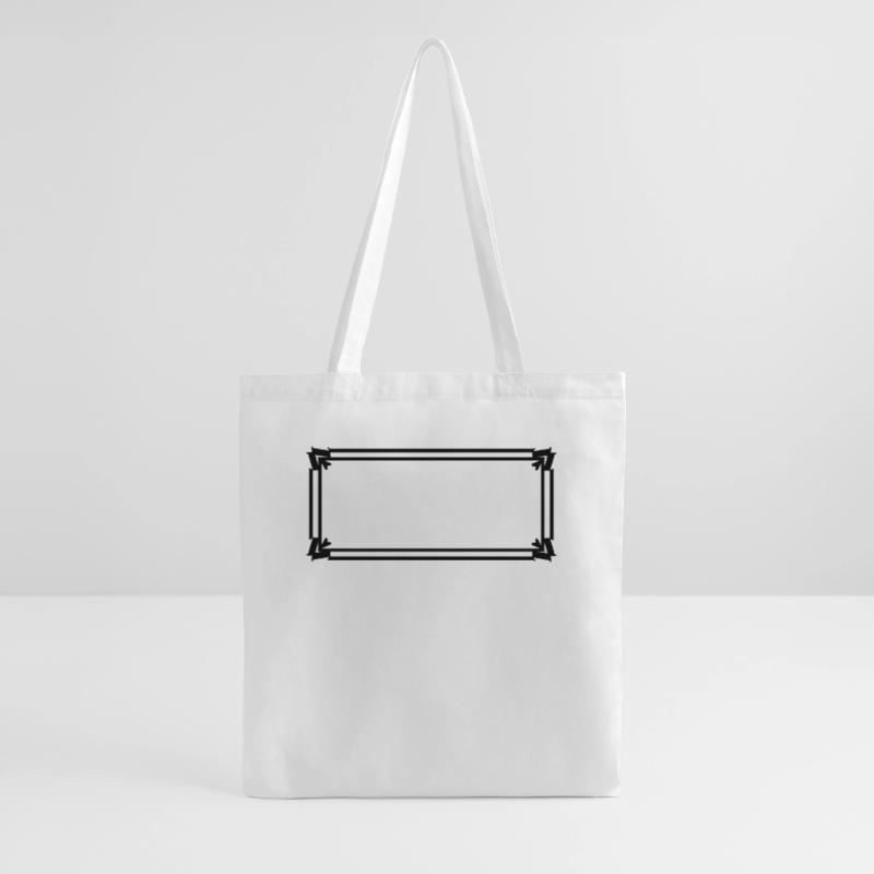 Rectangular frame with ornaments Tote Bag