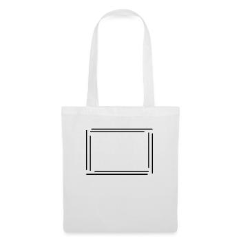 Rectangular frame with black lines - Tote Bag - white - Front