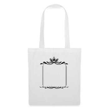 Frame with crown Square ornaments - Tote Bag - white - Front
