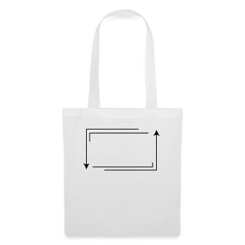 Arrow Frame Rectangular Shape Decoration - Tote Bag - white - Front