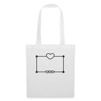 Heart Frame Love In Love Basic Text - Tote Bag - white - Front