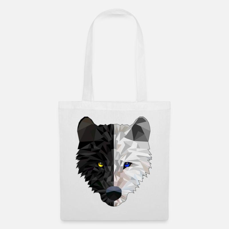 Wolfkopf - Faible Poly - Sac en tissu - blanc