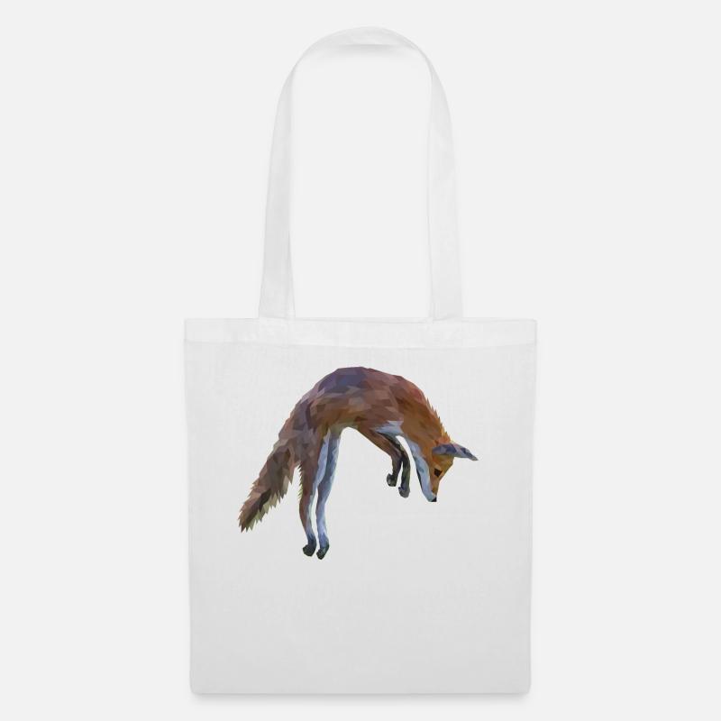 Fuchs - Low Poly Art. - Sac en tissu - blanc