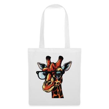 Cartoon Comic Giraffe Design - Tote Bag - white - Front