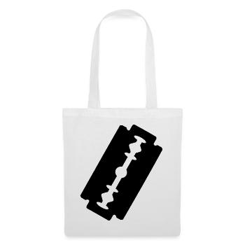 Lame de rasoir logo. - Sac en tissu - blanc - Devant