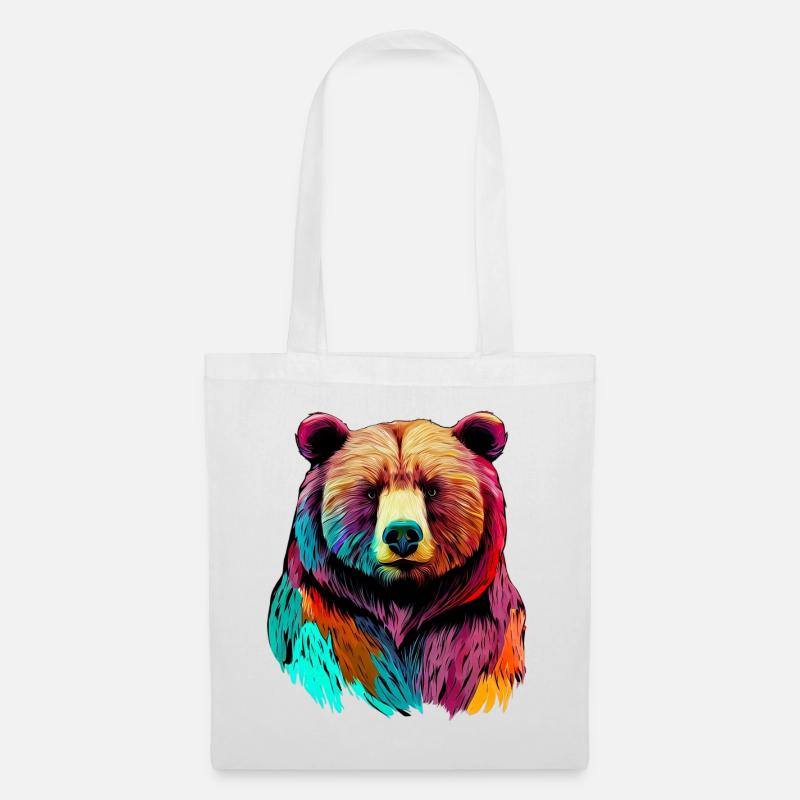 Bear - Tote Bag - white