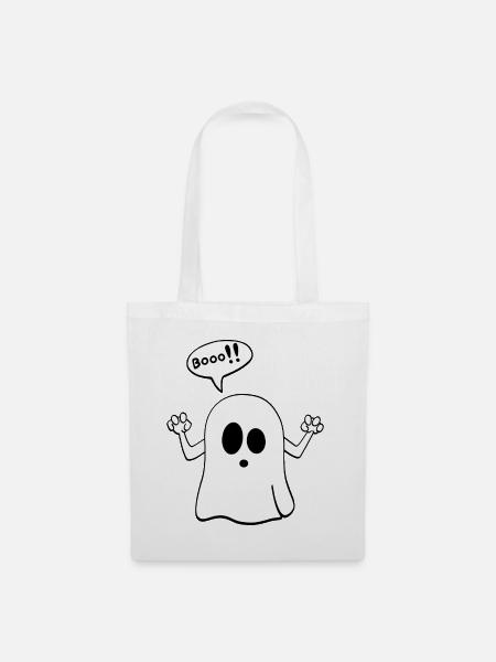 Ghost Halloween booo - Stoffbeutel - Weiß