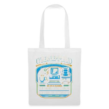 Cyber-Flemmard Rires et Gadgets Numériques - Sac en tissu - blanc - Devant
