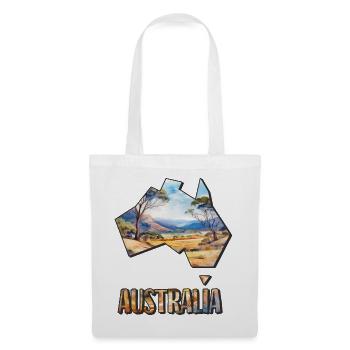 Watercolor Map Australia - Tote Bag - white - Front