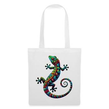 Gecko - Stoffbeutel - Weiß - Vorne