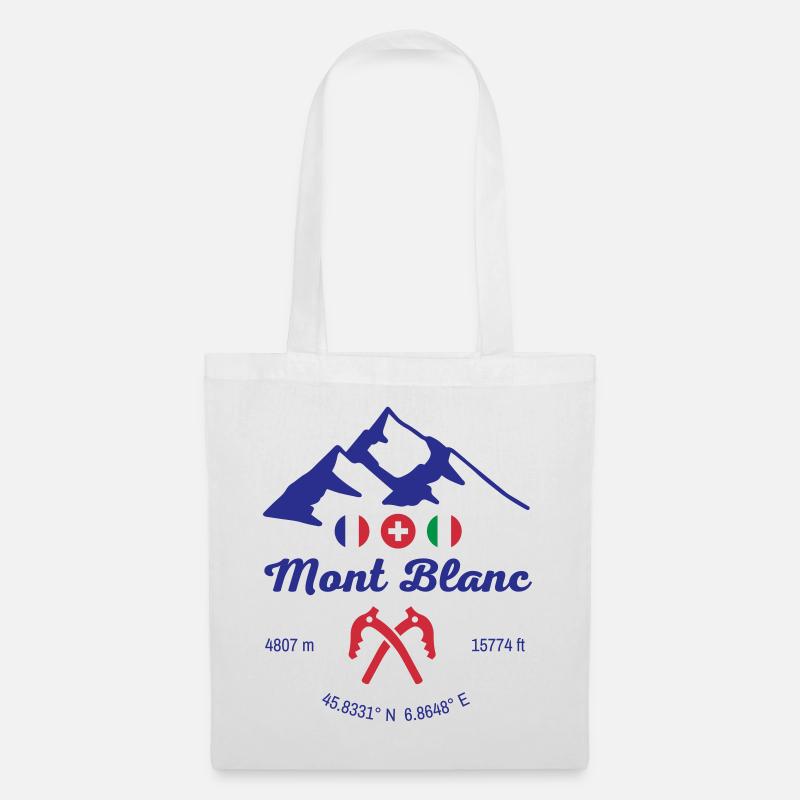 Mont Blanc Alps Highest Mountain - Tote Bag - white
