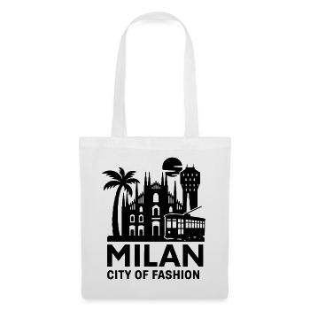 Milan, Milan, Italie - Sac en tissu - blanc - Devant