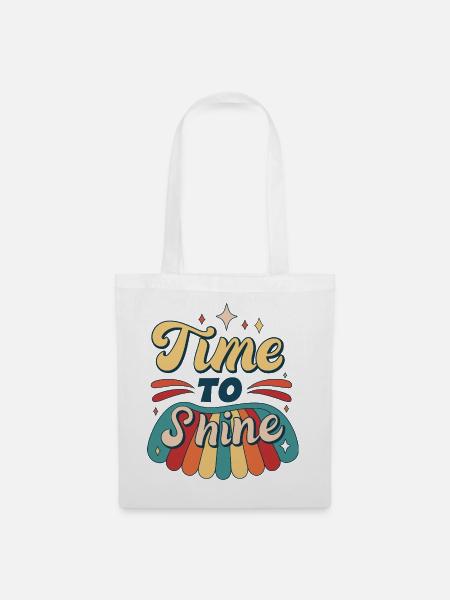 Time Shine Palette Retro - Stoffbeutel - Weiß