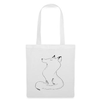 Sketchwolf Silhouette - Tote Bag - white - Front