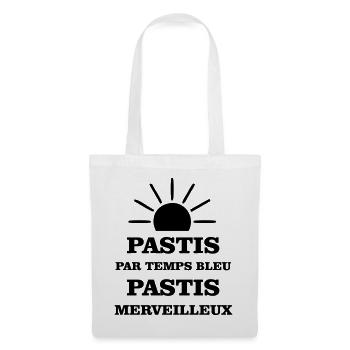 Pastis in blauem Wetter wunderbares Pastis - Stoffbeutel - Weiß - Vorne