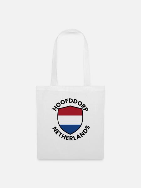 Niederländische Schildflagge - Stoffbeutel - Weiß